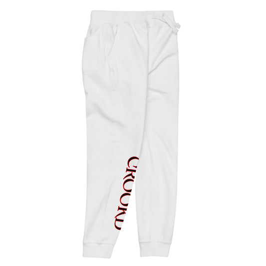 Silent Allegiance Joggers white leg