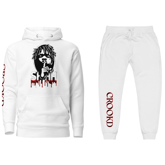 Silent Allegiance Jogger Set white