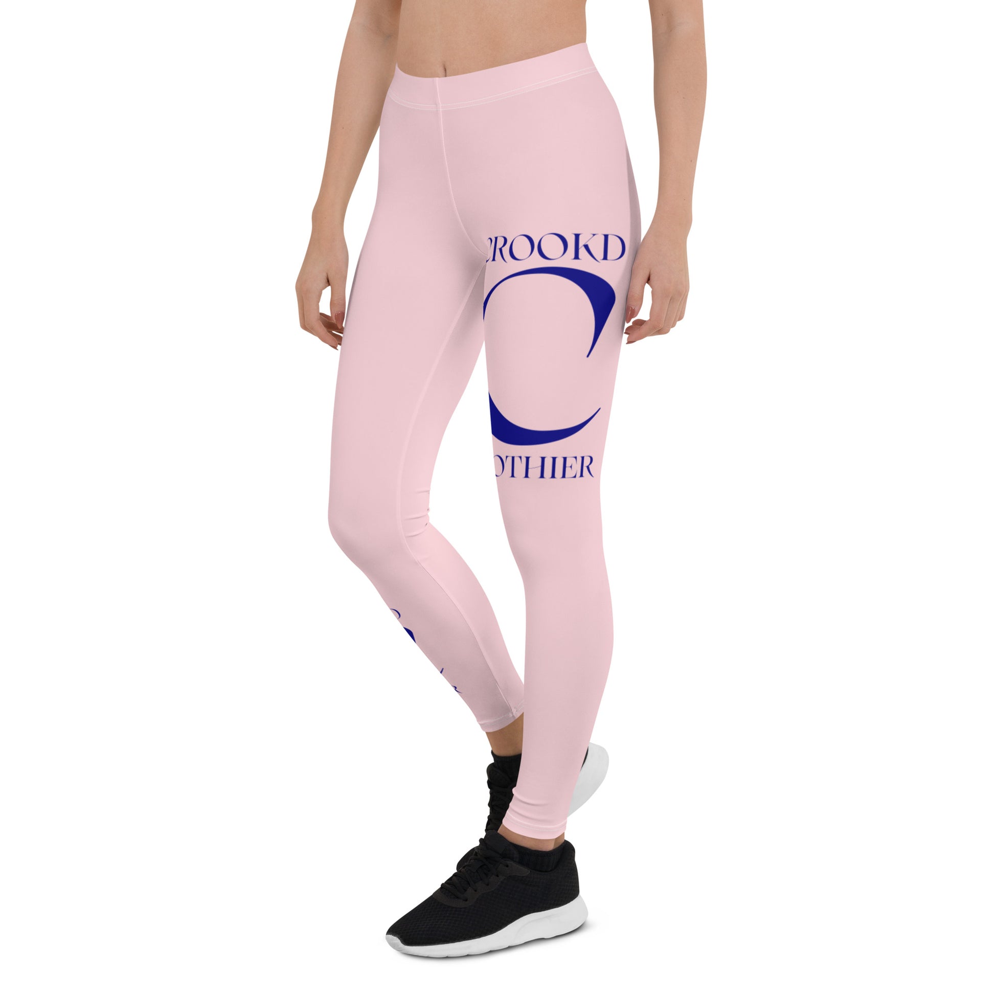 Crookd Luxe Contour Leggings – Pink left