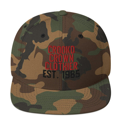 Crookd Crown Snapback – Camo