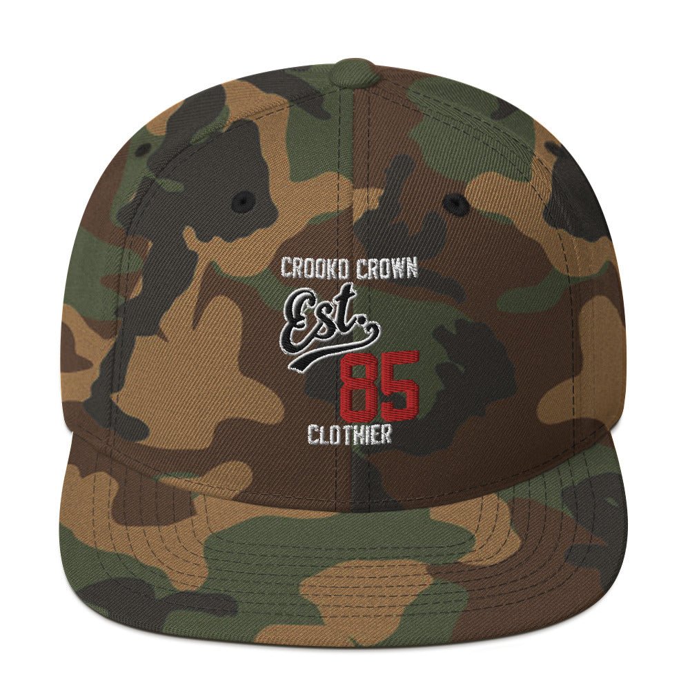 Est. 85 Camo Snapback Hat