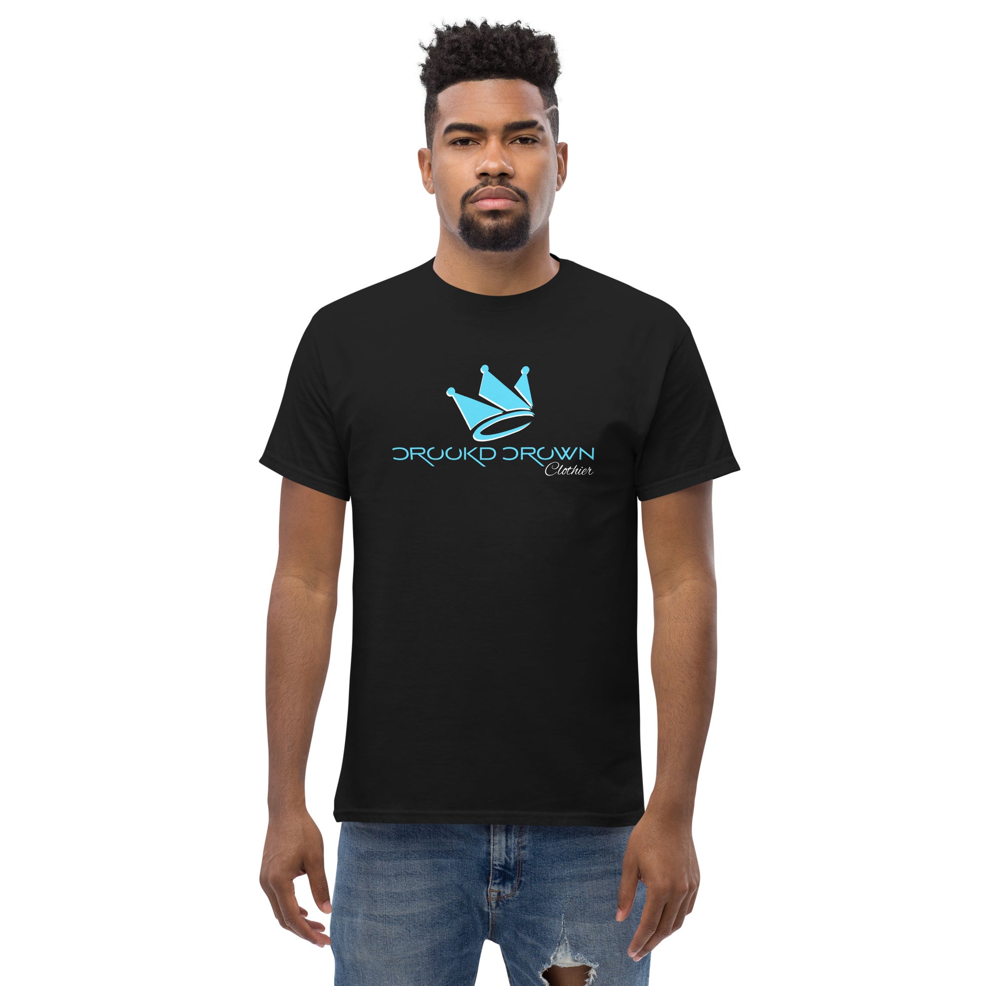 OG Crookd Crown Tee – Black & Teal