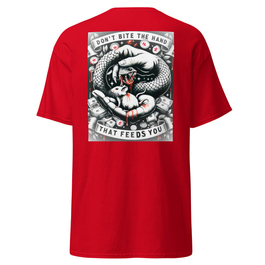 DON’T BITE Loyalty Tee – Red back