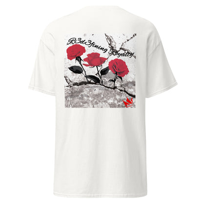 Red "RESILIEROSESNT " - White T-Shirt back