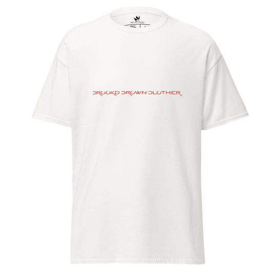 Red "RESILIEROSESNT " - White T-Shirt