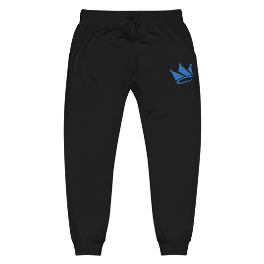 OG Crookd Crown Embroidered Joggers – Black