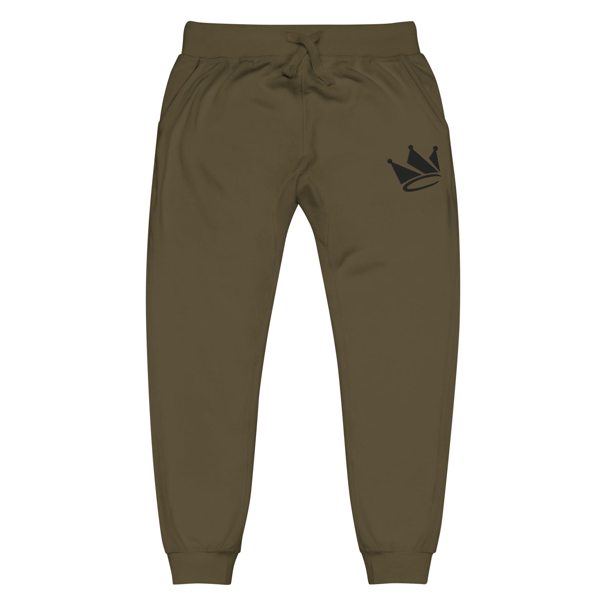 OG Crookd Crown Embroidered Joggers – Green