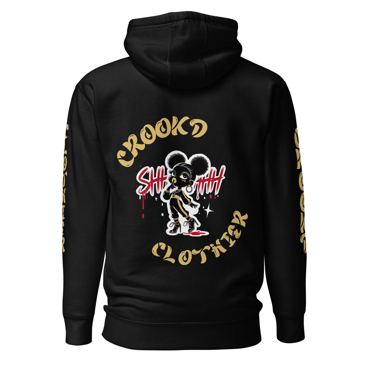 Women's Silent Allegiance Hoodie black back