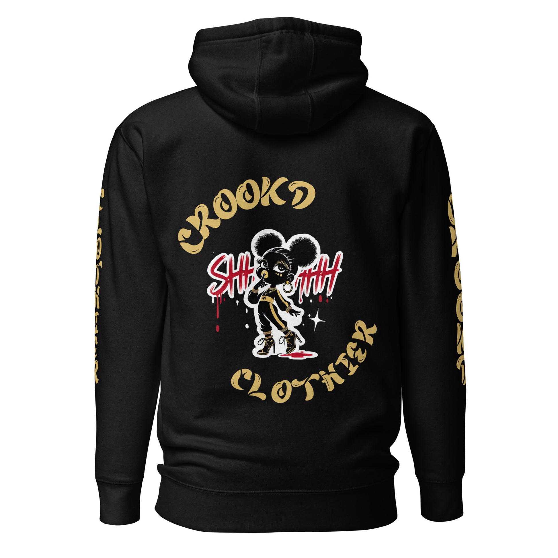 Women's Silent Allegiance Hoodie black back