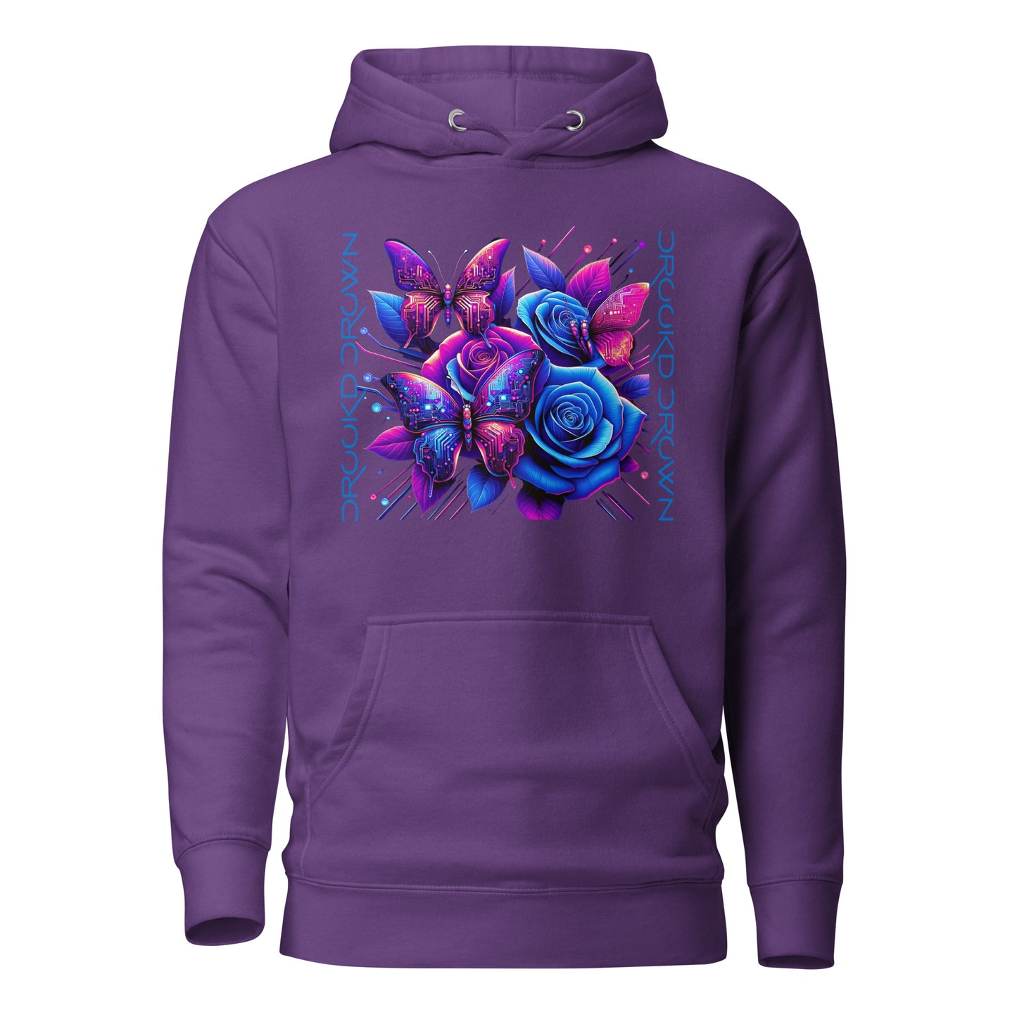 Women's Digital Butterflies Hoodie purple